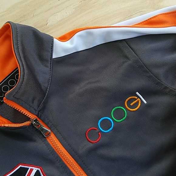Coogi Australia Boys Track Jacket Sz 4 Gray Orange - Picture 3 of 8